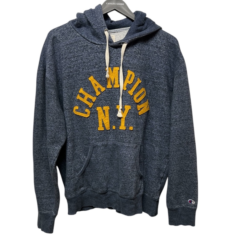 Champion‎ Gray Hoodie with Yellow Accents